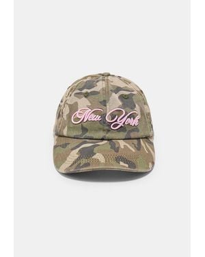 Stradivarius Cappellino Stampa Mimetica - Multicolore