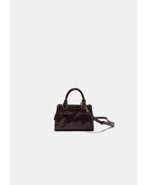 Stradivarius Borsa A Tracolla Mini Tote Effetto Coccodrillo - Multicolore