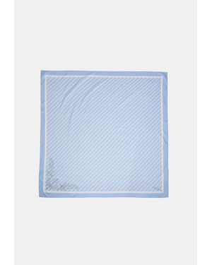 Stradivarius Foulard A Righe Diagonali Con Tocchi - Blu