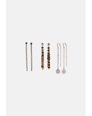 Stradivarius Set 3 Orecchini A Pendente - Blu