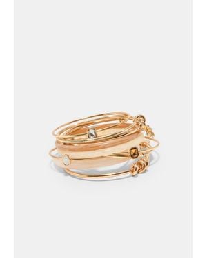 Stradivarius Set Di 10 Braccialetti Multi Charm - Neutro