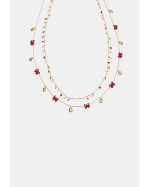 Stradivarius Collana Multiposizione Mini Charm Mare - Metallizzato