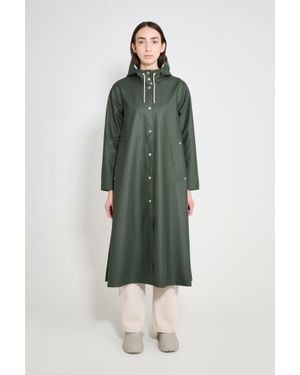 Stutterheim Mosebacke Long Raincoat - Green