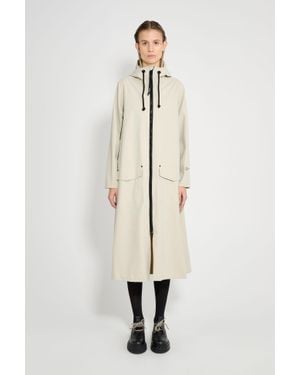 Stutterheim Mosebacke Long Patch Raincoat - Natural