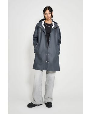 Stutterheim Mosebacke Original A-Line Raincoat - Blue