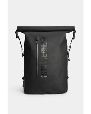 Stutterheim Rain Rolltop 25L Backpack - Black