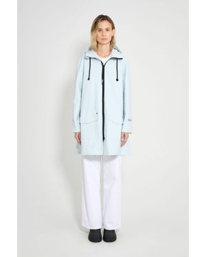 Stutterheim Mosebacke Patch Raincoat - Blue