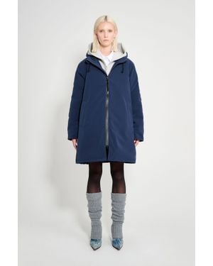 Stutterheim Mosebacke Matte Winter Coat - Blue
