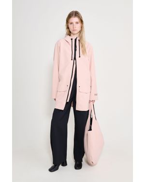 Stutterheim Stockholm Patch Raincoat - Pink