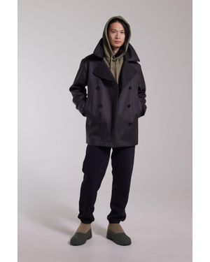 Stutterheim Tranholmen Double Breasted Raincoat - Black