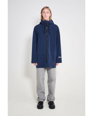 Stutterheim Stockholm Patch Raincoat - Blue