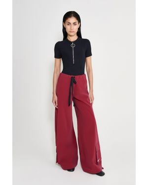 Stutterheim Karla Pocket Pants Burgundy - Red