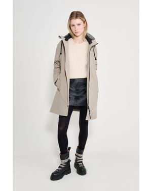 Stutterheim Mosebacke Matte Winter Coat - Natural