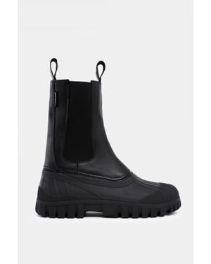 Stutterheim Patrol Boot Shaft Leather - Black