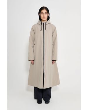Stutterheim Mosebacke Long Winter Coat - Blue