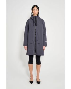 Stutterheim Mosebacke Patch Raincoat - Blue