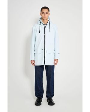 Stutterheim Stockholm Patch Raincoat - Blue