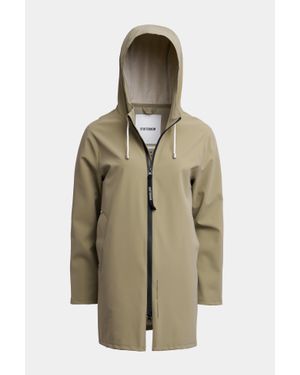Stutterheim Stockholm Lightweight Zip Matte Raincoat - Green