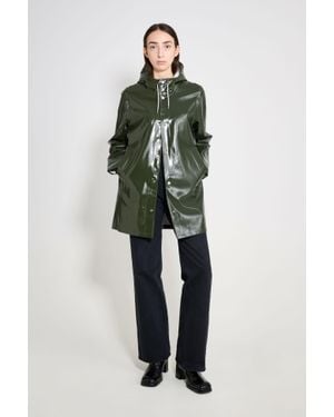 Stutterheim Stockholm Opal Raincoat - Green