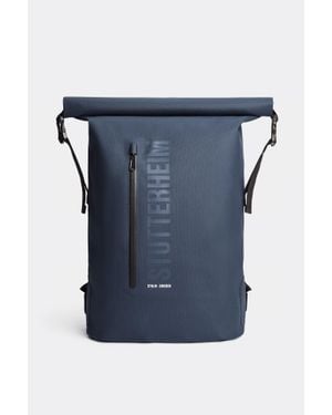 Stutterheim Rain Rolltop 25L Backpack - Blue
