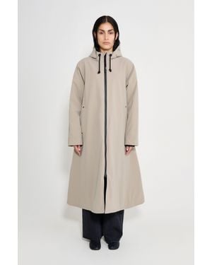 Stutterheim Mosebacke Long Winter Coat - Blue