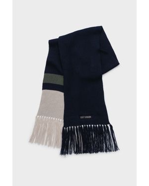 Stutterheim Fringe Scarf - Blue
