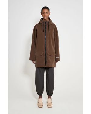 Stutterheim Stockholm Patch Raincoat - Brown