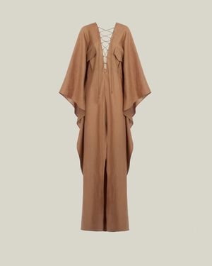 ‎Taller Marmo Mojave Linen Kaftan - Natural