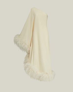Taller Marmo Feathered Ubud Dress - Natural