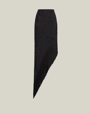 Taller Marmo Countach Moiree Skirt - Black