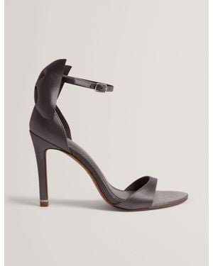 Ted Baker Sofelaa Bow Heel Satin Stiletto Sandals - Natural