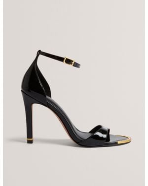 Ted Baker Helliy Patent Leather Stiletto Heel Sandals - Multicolour