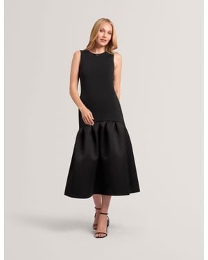 Ted Baker Lylora Sleeveless Woven Midi Dress - Black