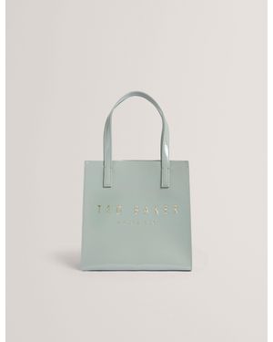 Ted Baker Crinion Crinkle Texture Small Icon Tote Bag - Blue