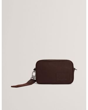 Ted Baker Grifin 2-In-1 Leather Pouch Crossbody Bag - Brown