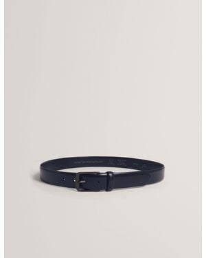 Ted Baker Aiman Burnished Leather Belt - Blue