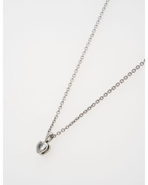 Ted Baker Harlows Mini Crystal Heart Pendant Necklace - Natural