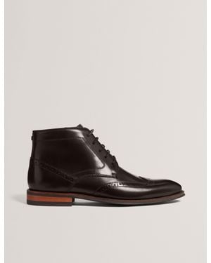 Ted Baker Brogue Chukka Boot - Brown