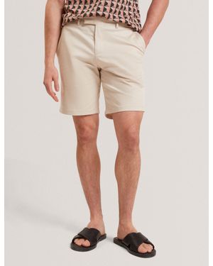 Ted Baker Loweton Slim Leg Stretch Cotton Chino Shorts - Natural