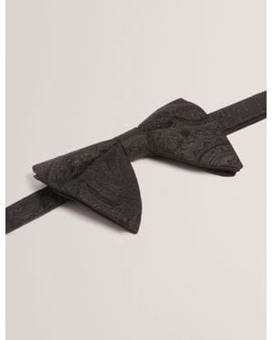 Ted Baker Kosta Sparkle Thread Paisley Silk Bow Tie - Black