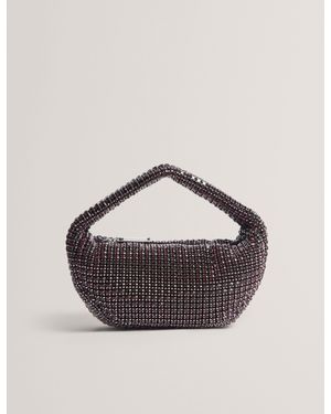 Ted Baker Crystol Crystal Embellished Mini Slouch Handbag - Multicolour