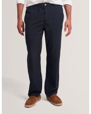 Ted Baker Kiilian Tapered Leg Woven Pull-On Trousers - Blue