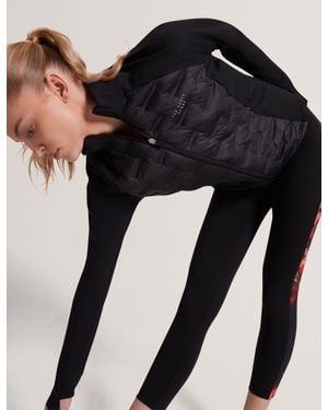 Ted Baker Emma Insulated Hybrid Zip-Up Running Jacket - Blue