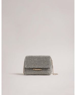 Ted Baker Gliters Crystal Embellished Mini Crossbody Bag - Metallic