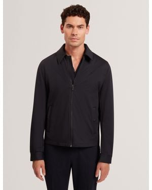 Ted Baker Westtin Harrington Softshell Fleece Jacket - Blue