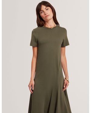 Ted Baker Fuusia Panelled Jersey Short Sleeve Midi Dress - Green