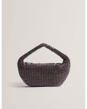 Ted Baker Crystol Crystal Embellished Mini Slouch Handbag - Multicolour