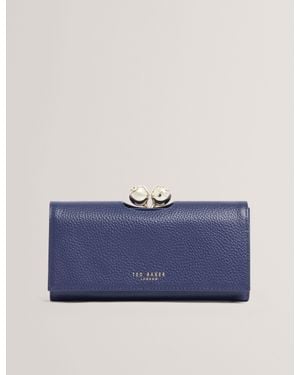 Ted Baker Roosali Bobble Clasp Leather Bifold Purse - Blue