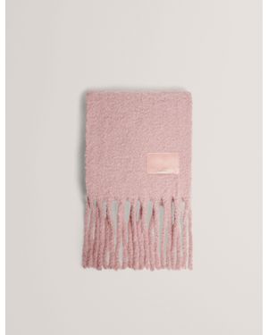 Ted Baker Sershaa Brushed Wool Blend Blanket Scarf - Pink
