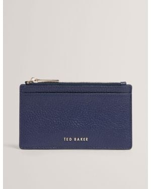 Ted Baker Briell Leather Zip Card Holder - Blue